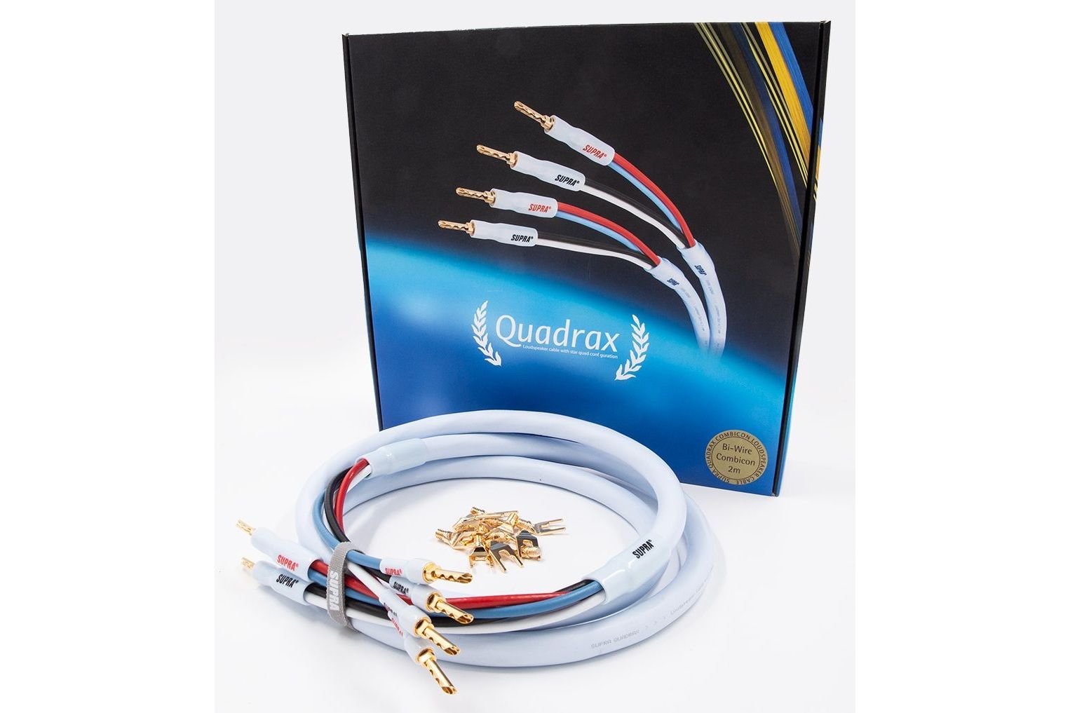 Kablar Supra Quadrax 4x2.0 Bi-Wire Combicon