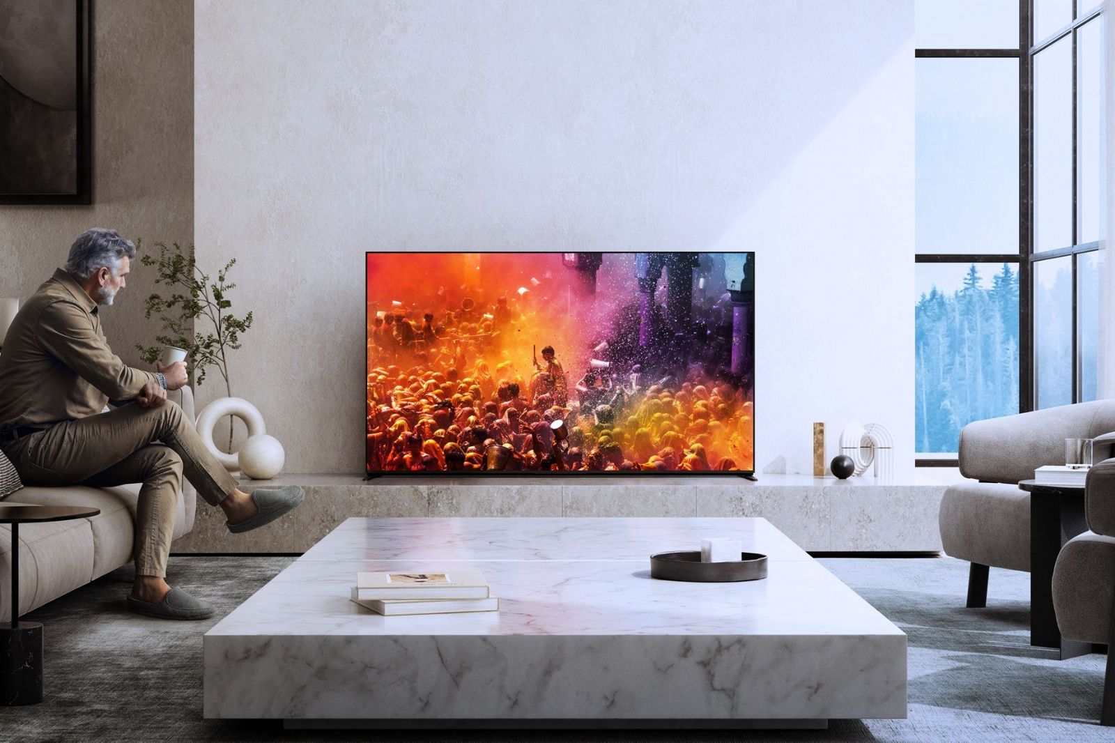 TV-apparater Sony 85 tum Bravia 9 4K Mini-LED Google-TV