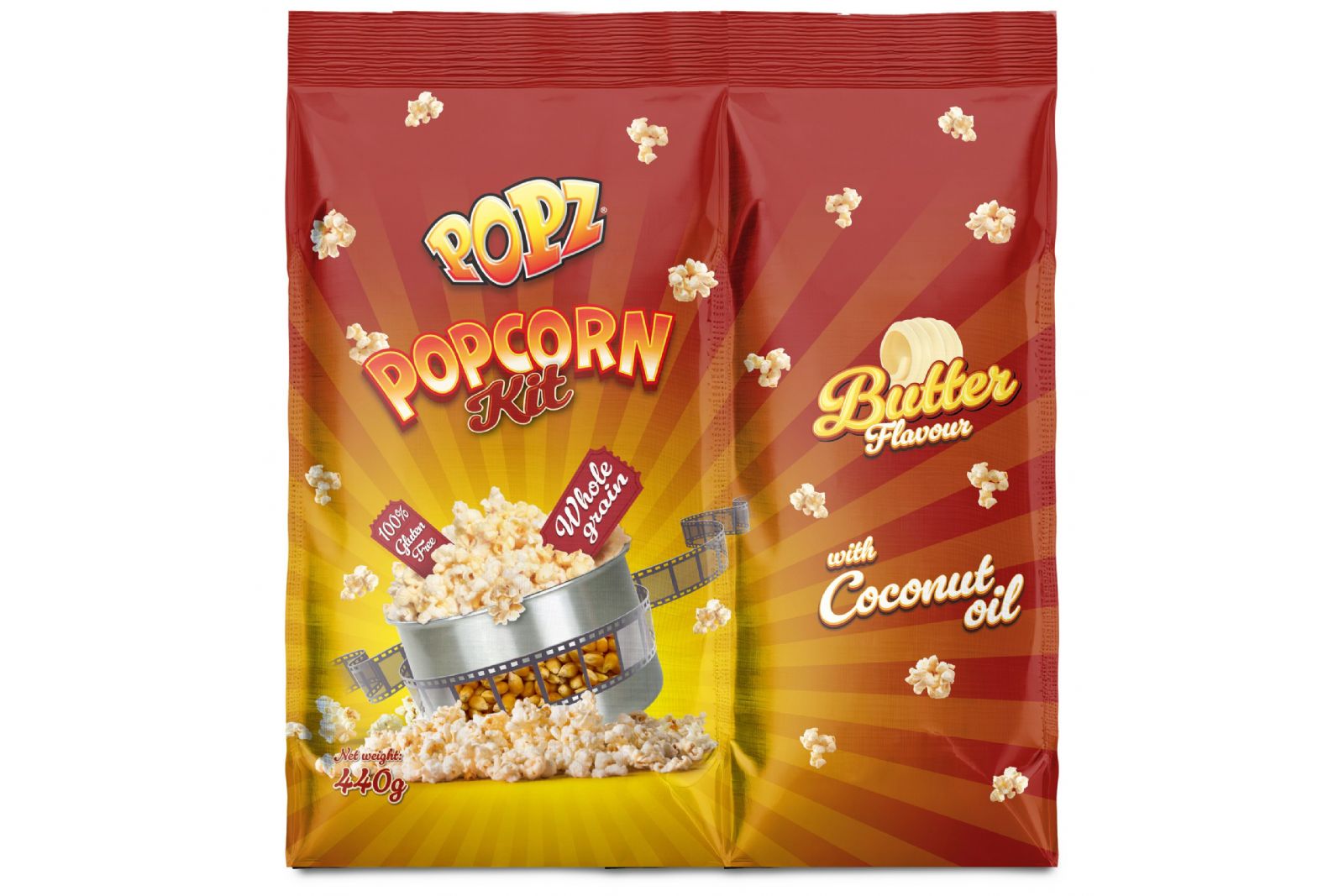 Popcornmaskiner Popz Popcornkit 12 oz (440 gram) 25-pack