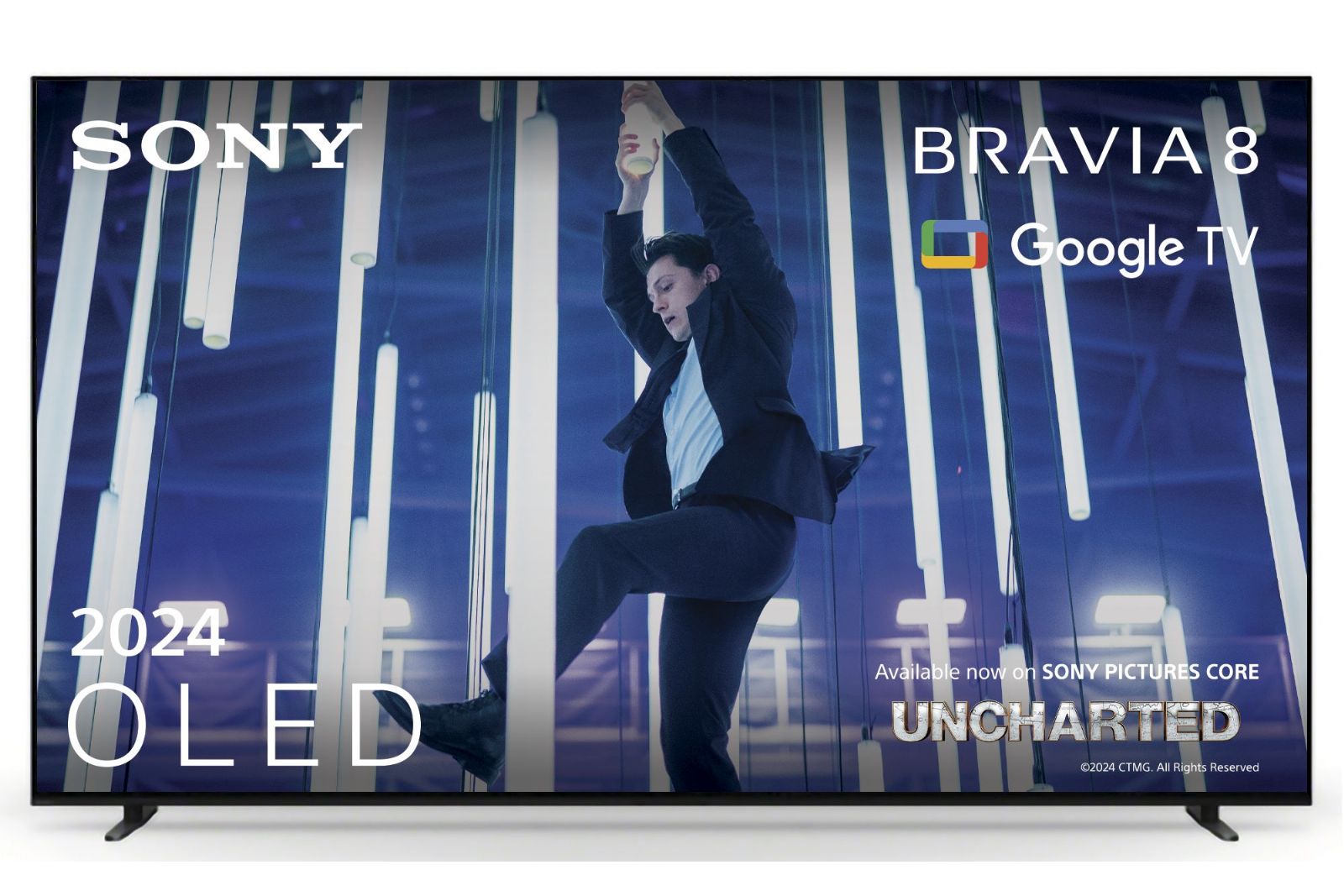 TV-apparater Sony 77 tum Bravia 8 OLED 4K HDR Google-TV