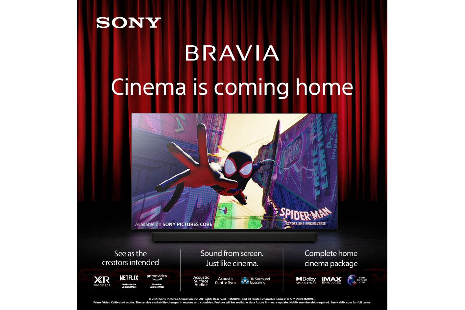 TV-apparater Sony 77 tum Bravia 8 OLED 4K HDR Google-TV