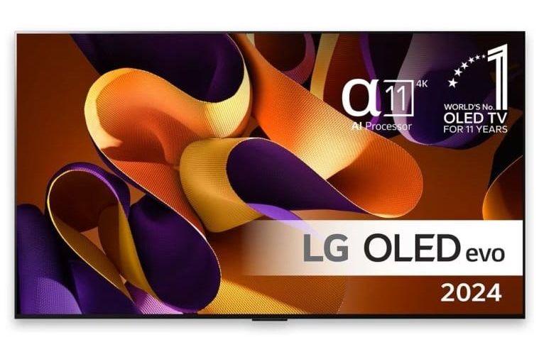 TV-apparater LG OLED83G45LW evo AI G4 4K med väggfäste