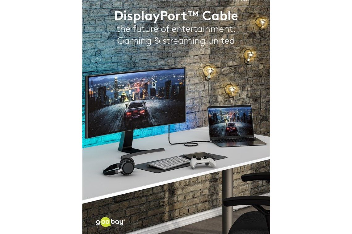 Kablar Goobay Plus DisplayPort kabel 8K 60 Hz