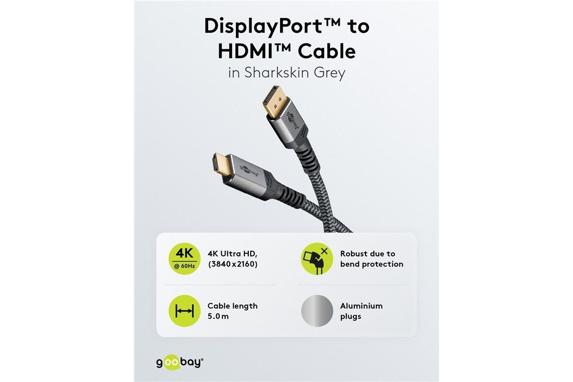 Kablar Goobay Plus DisplayPort - HDMI kabel 8K 60 Hz