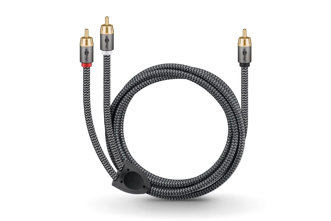 Kablar Goobay Plus Mono Y-kabel 1 RCA - 2 RCA