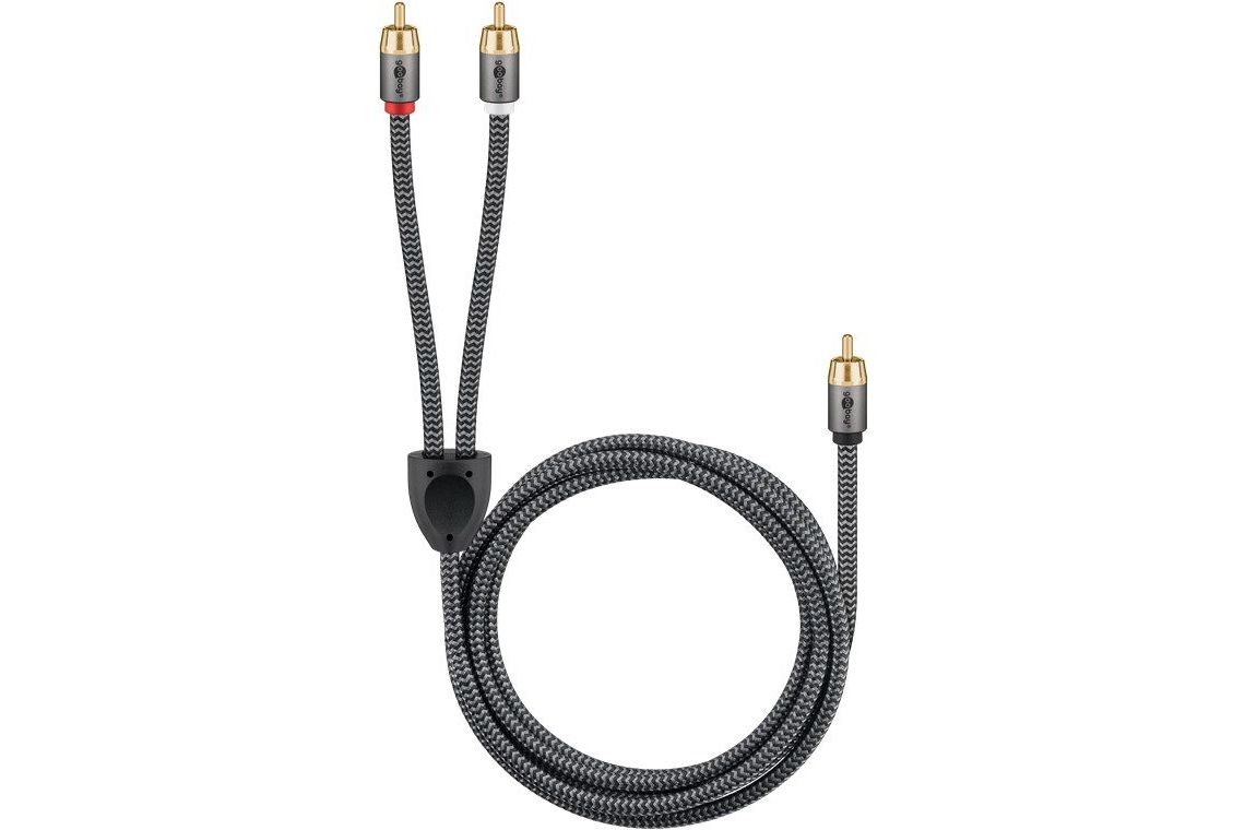 Kablar Goobay Plus Mono Y-kabel 1 RCA - 2 RCA