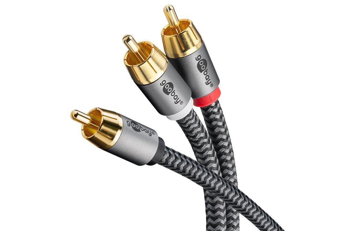 Kablar Goobay Plus Mono Y-kabel 1 RCA - 2 RCA