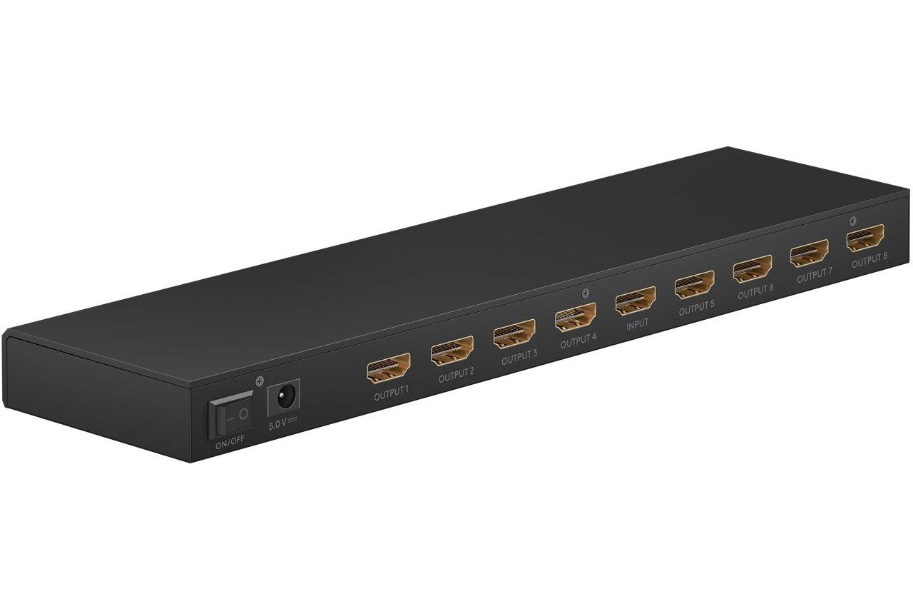 Tillbehör Goobay HDMI Splitter 1 till 8 upp till 4K 60Hz