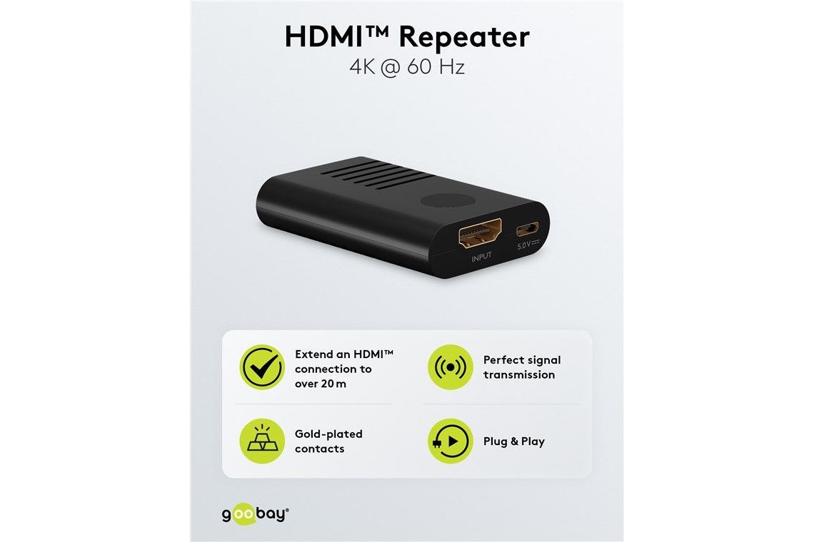 Kablar Goobay HDMI repeater 4K 60Hz