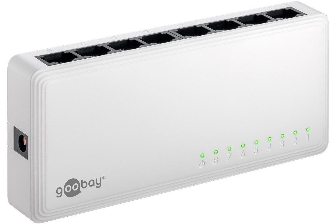 Nätverk Goobay 8-port Gigabit Ehternet switch