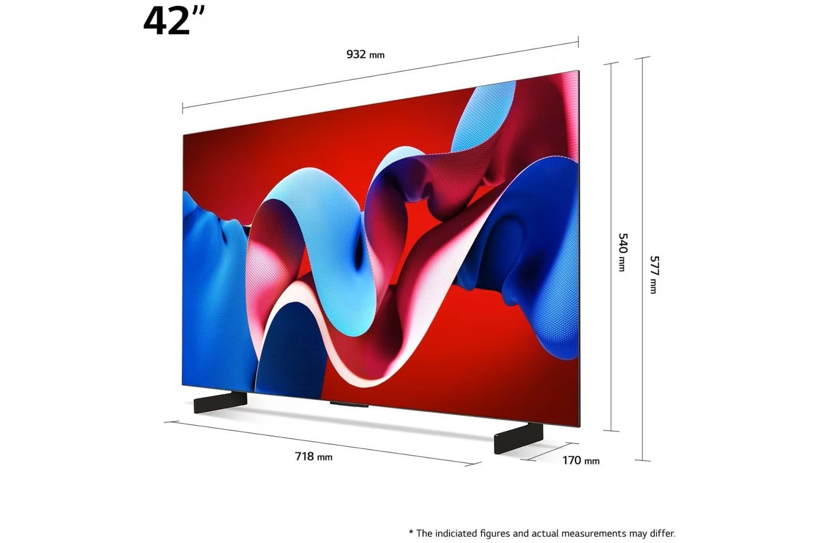 TV-apparater LG OLED42C44LA evo AI 4K Smart-TV 2024