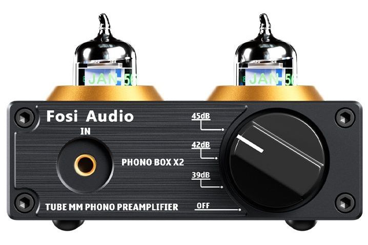 Vinyl Fosi Audio Box X2 rörbaserat RIAA-steg