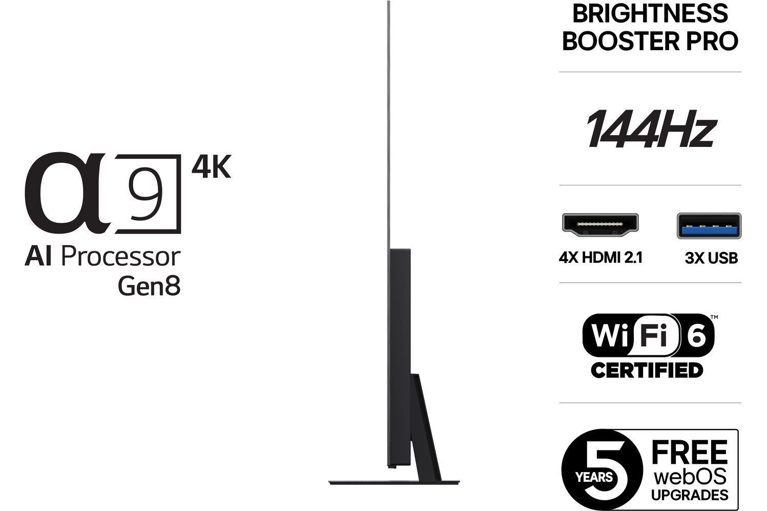 TV-apparater LG OLED48C54LA evo AI C5 4K Smart TV 2025