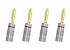 Fosi Audio Banankontakter 4-pack Silver