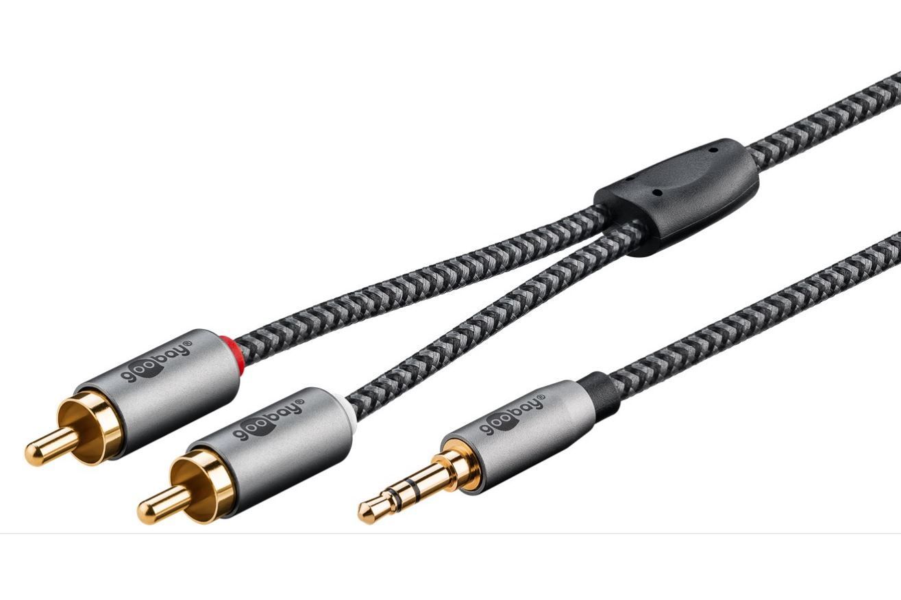 Kablar Goobay 3.5 mm till Stereo RCA 