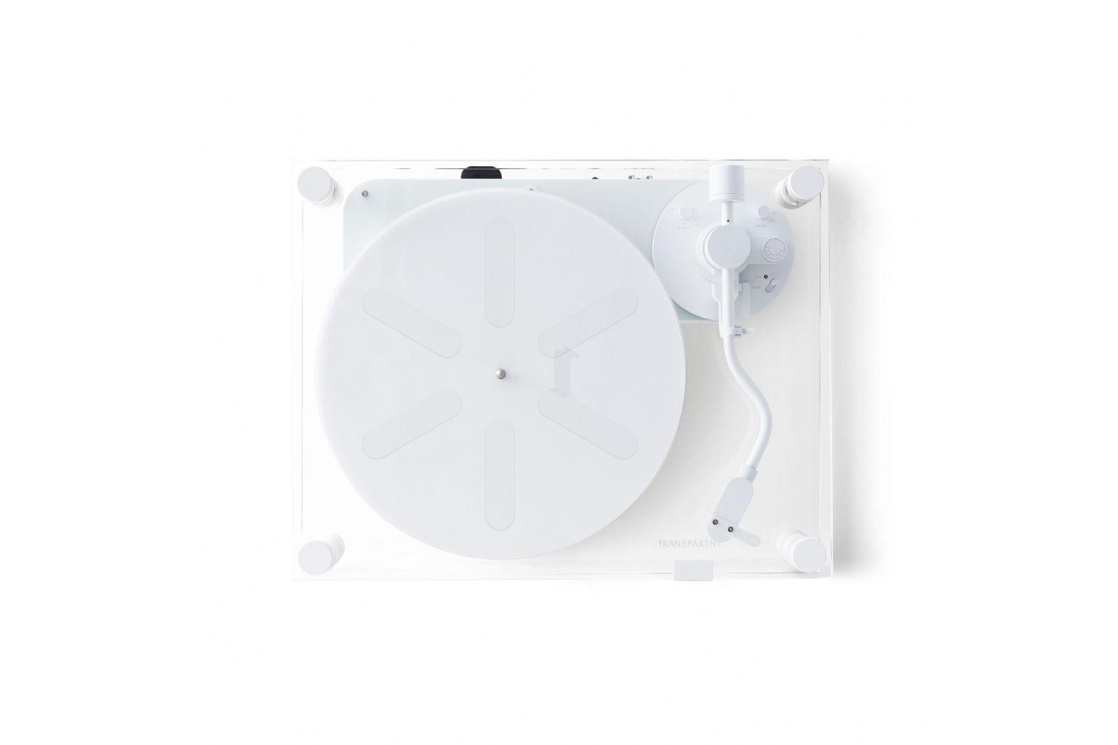 Vinyl Transparent Audio Turntable