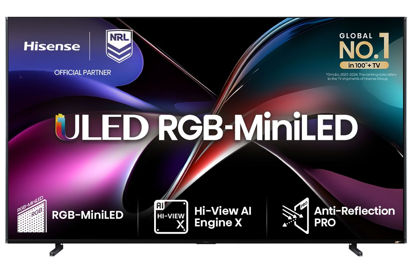 TV-apparater Hisense 116UXQ 4K RGB-MiniLED Smart-TV
