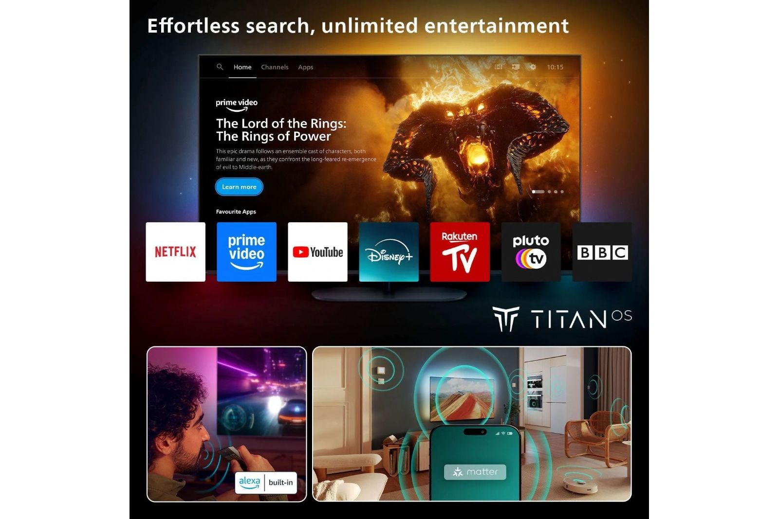 TV-apparater Philips 75MLED950/12 The Xtra 4K Ambilight TV