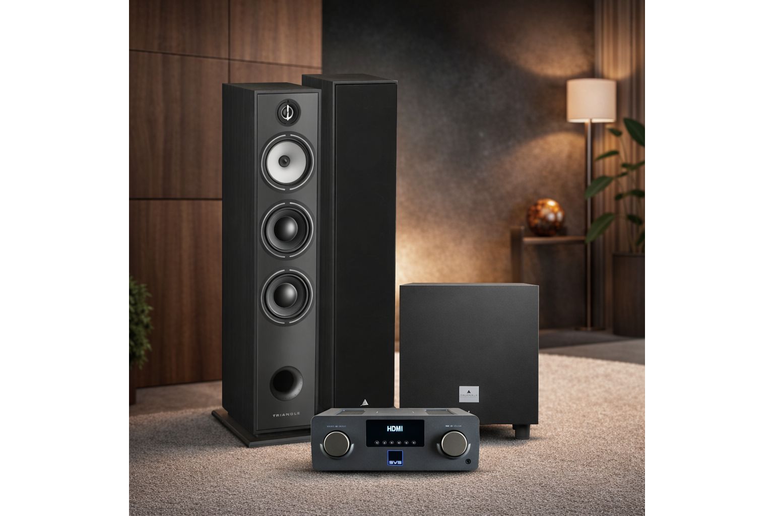 System/Paket Triangle Komplett Hifi-paket BR08 + SoundBase