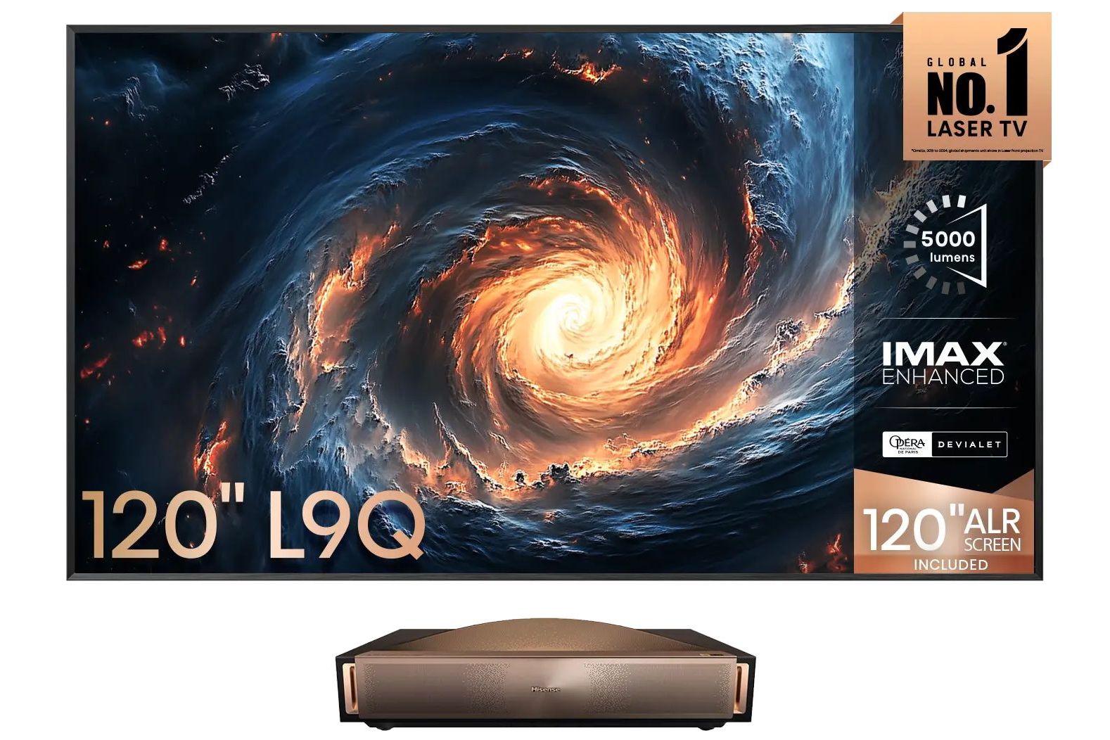 Projektorer Hisense 120L9QD 4K Trichroma Laser TV 120 tum