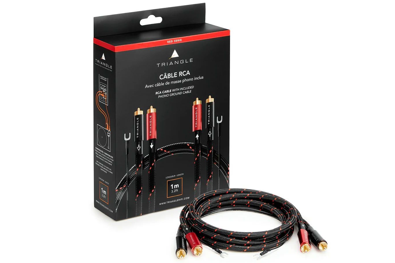 Kablar Triangle RED Series RCA-kabel