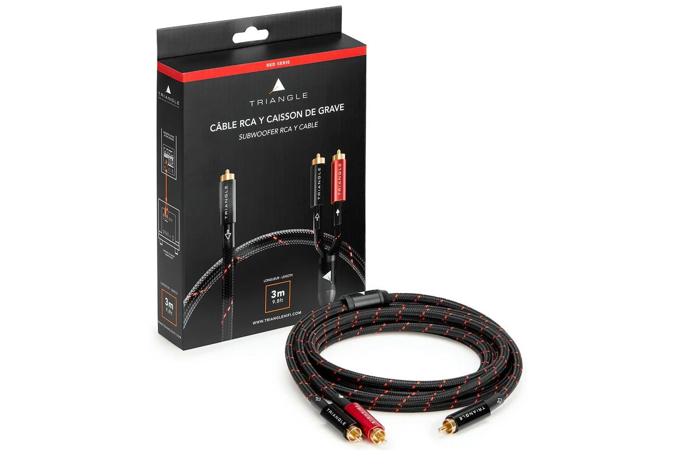 Kablar Triangle RED Serie RCA Y Subwooferkabel