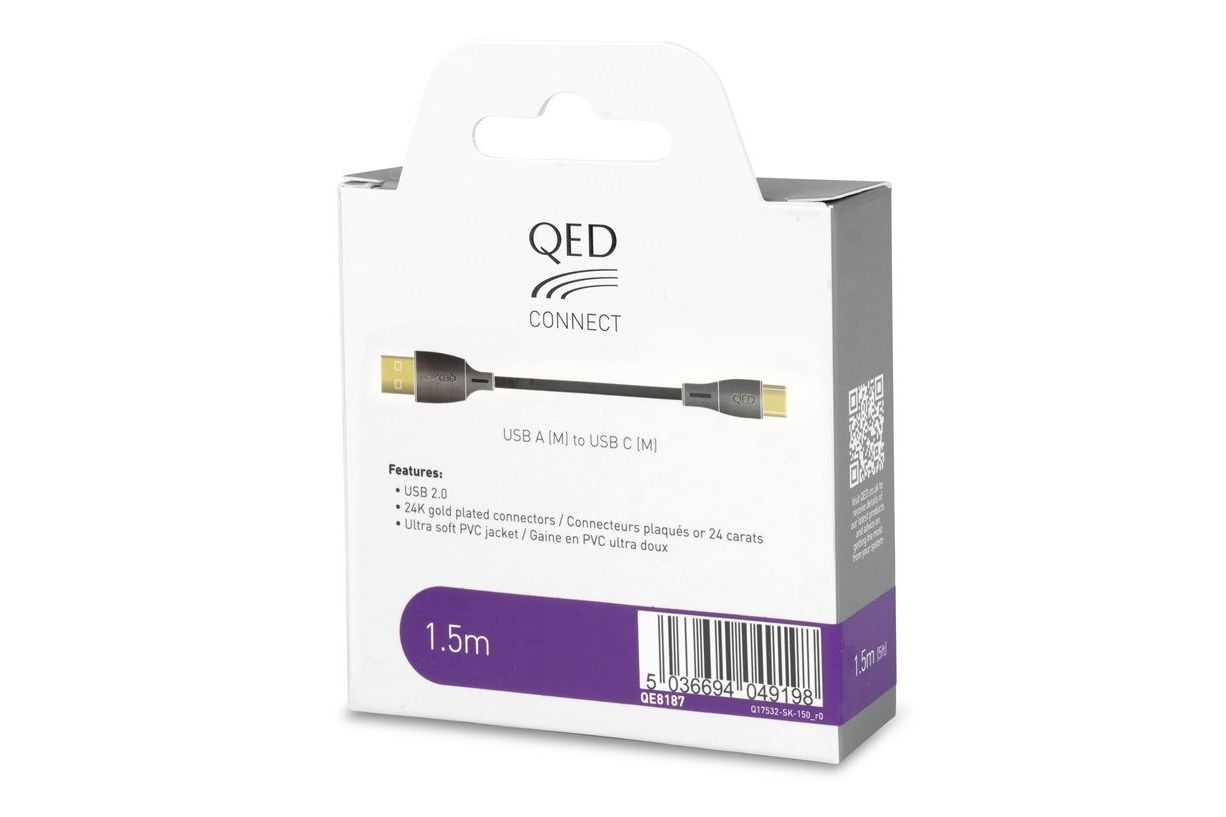 Kablar QED Connect USB-A till USB-C