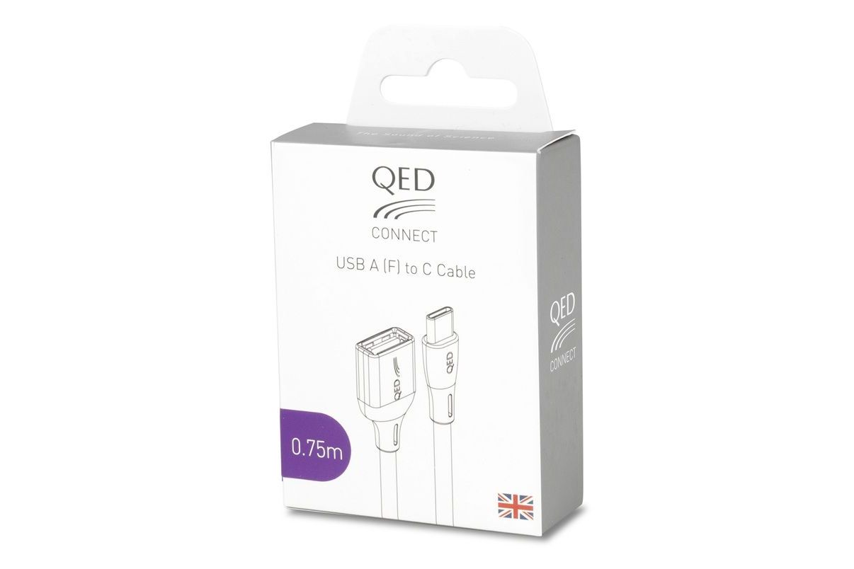 Kablar QED Connect USB-A (F) till USB-C (M)