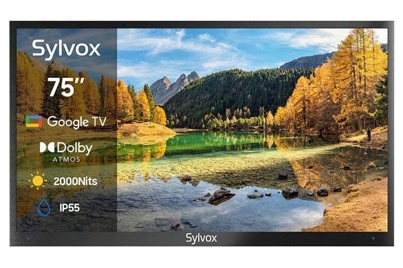 TV-apparater Sylvox Pool Pro 2.0 75-tum Google TV utomhus TV