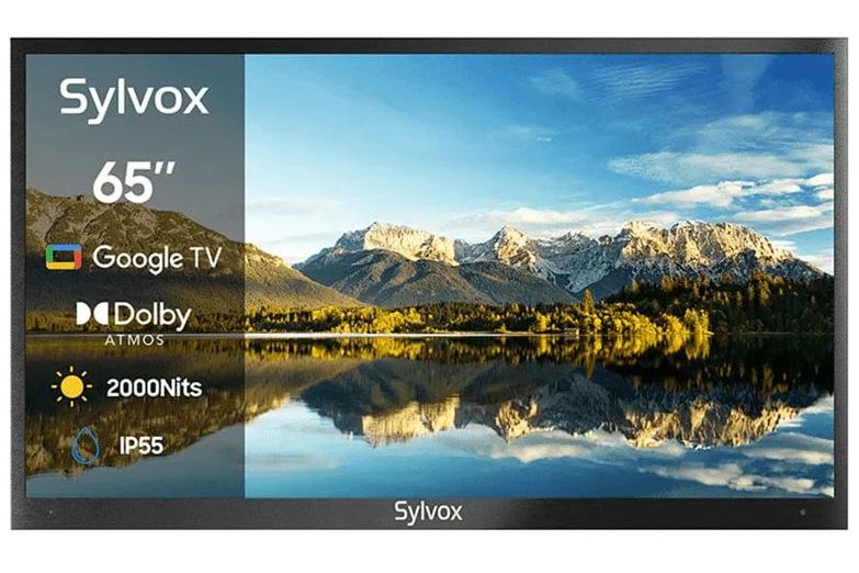 TV-apparater Sylvox Pool Pro 2.0 65-tum Google TV utomhus TV