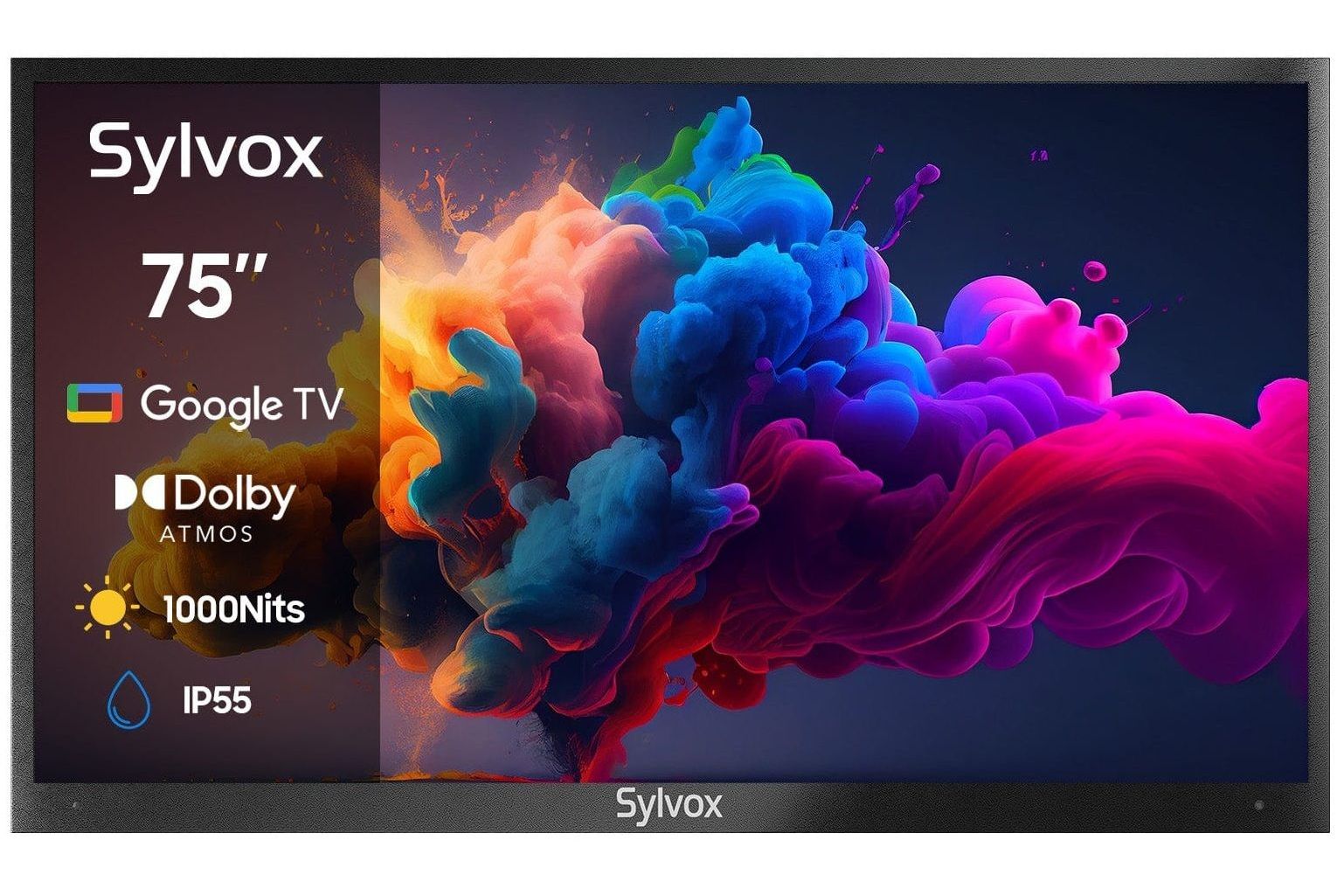TV-apparater Sylvox Deck Pro QLED 2.0 75-tums utomhus TV
