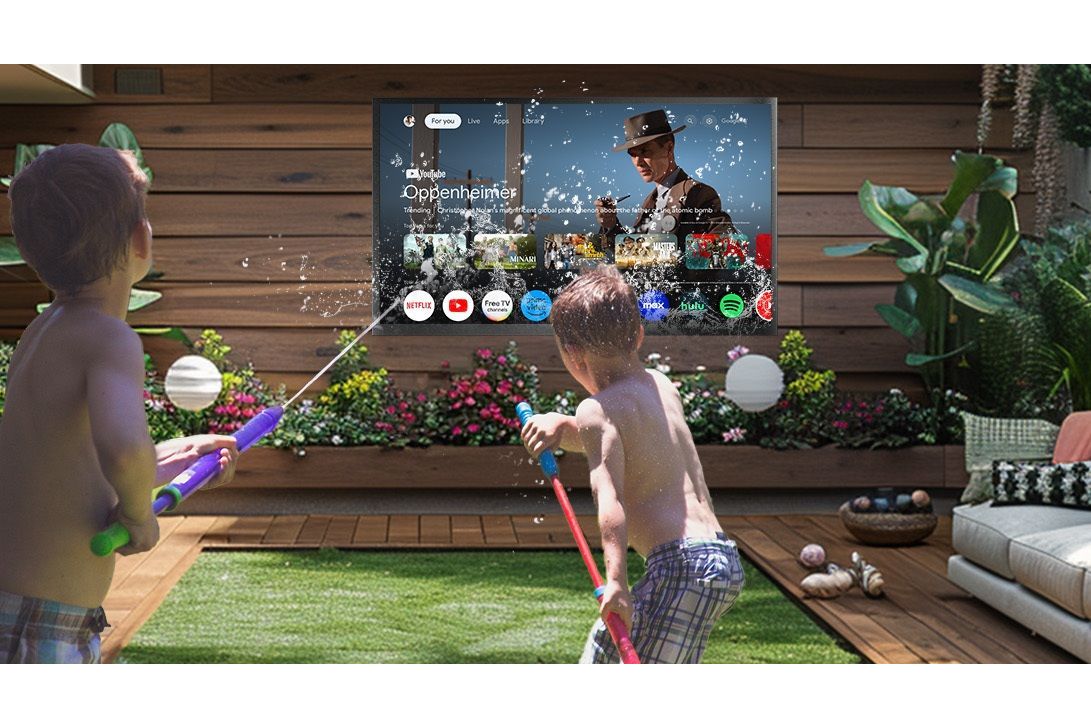 TV-apparater Sylvox Deck Pro 2.0 75-tum Google TV utomhus TV