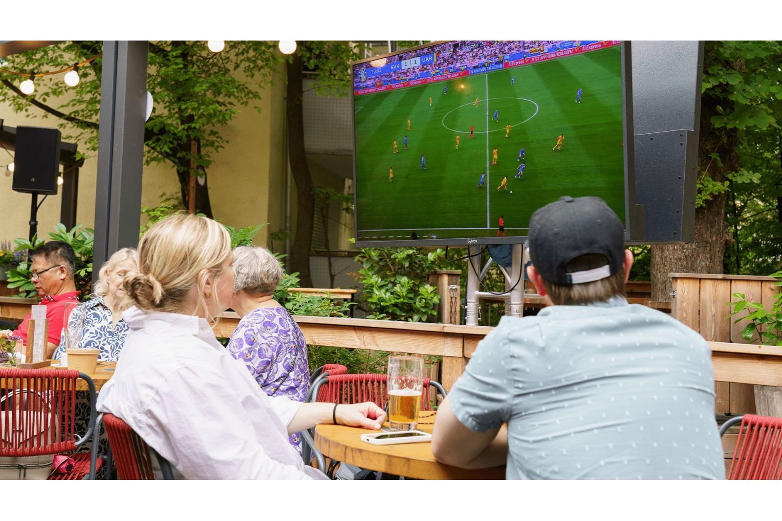 TV-apparater Sylvox Deck Pro 2.0 65-tum Google TV utomhus TV