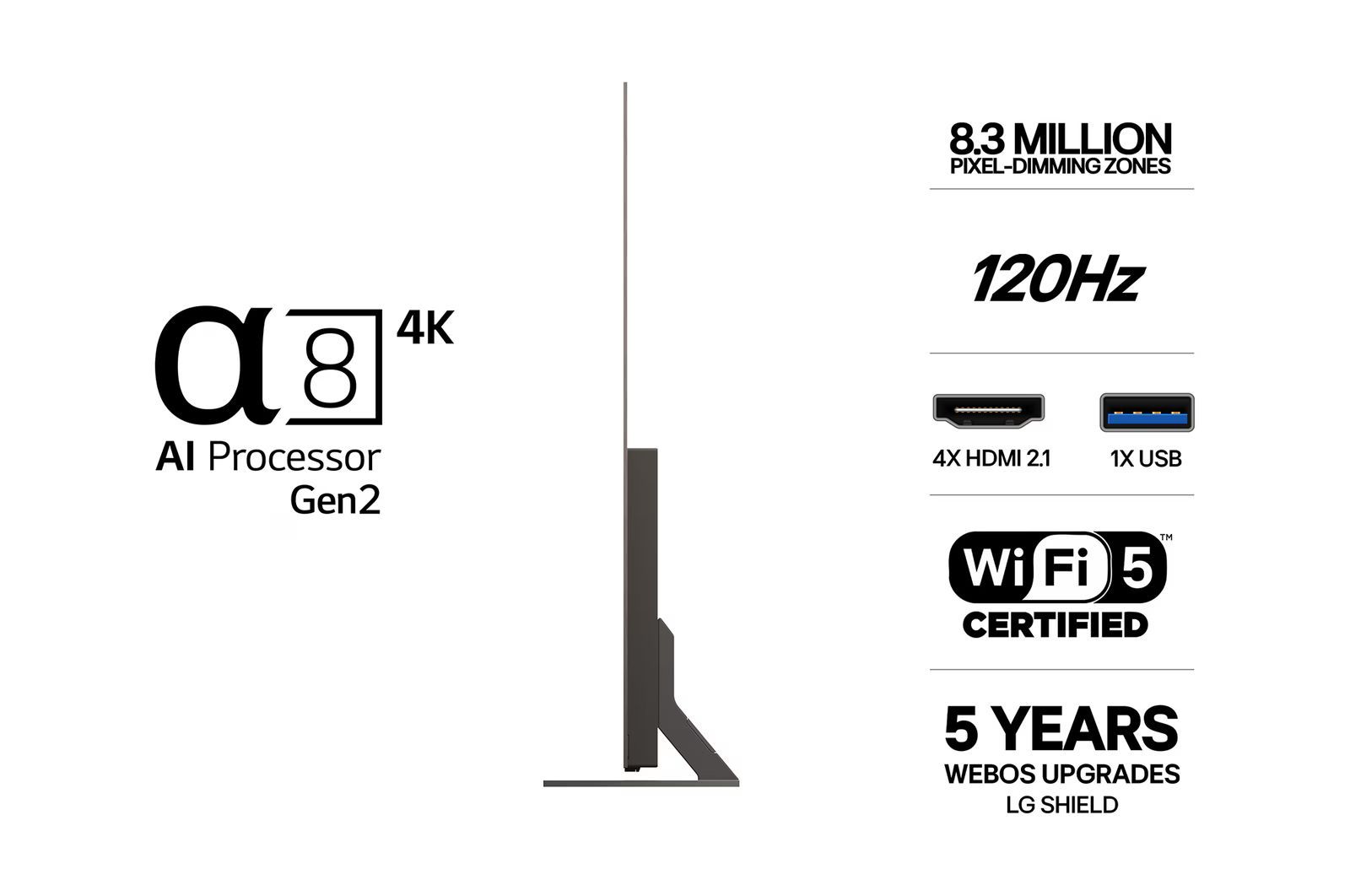 TV-apparater LG OLED83B6ELB 4K AI Smart-TV 2026