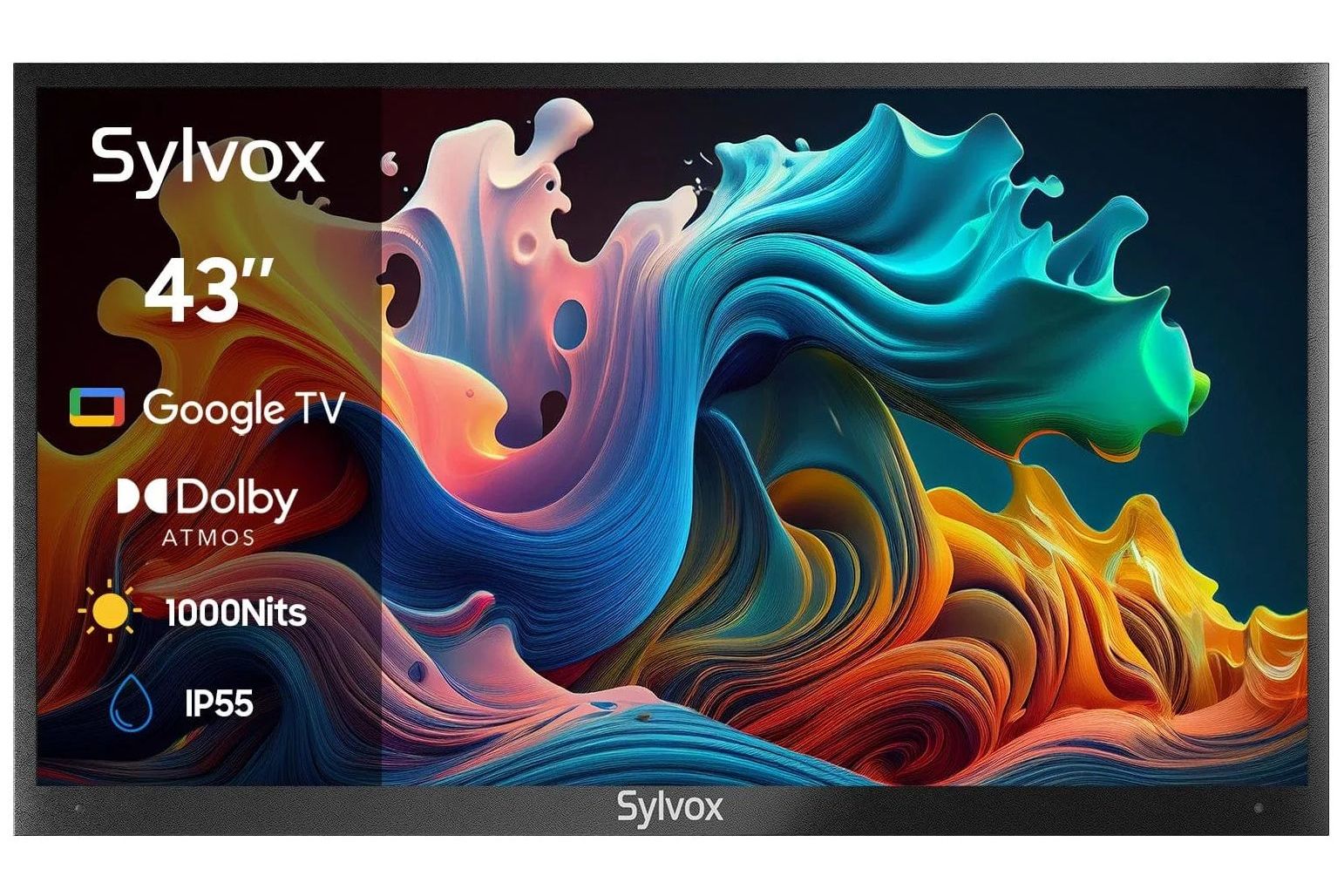 TV-apparater Sylvox Deck Pro QLED 2.0 43-tums utomhus TV