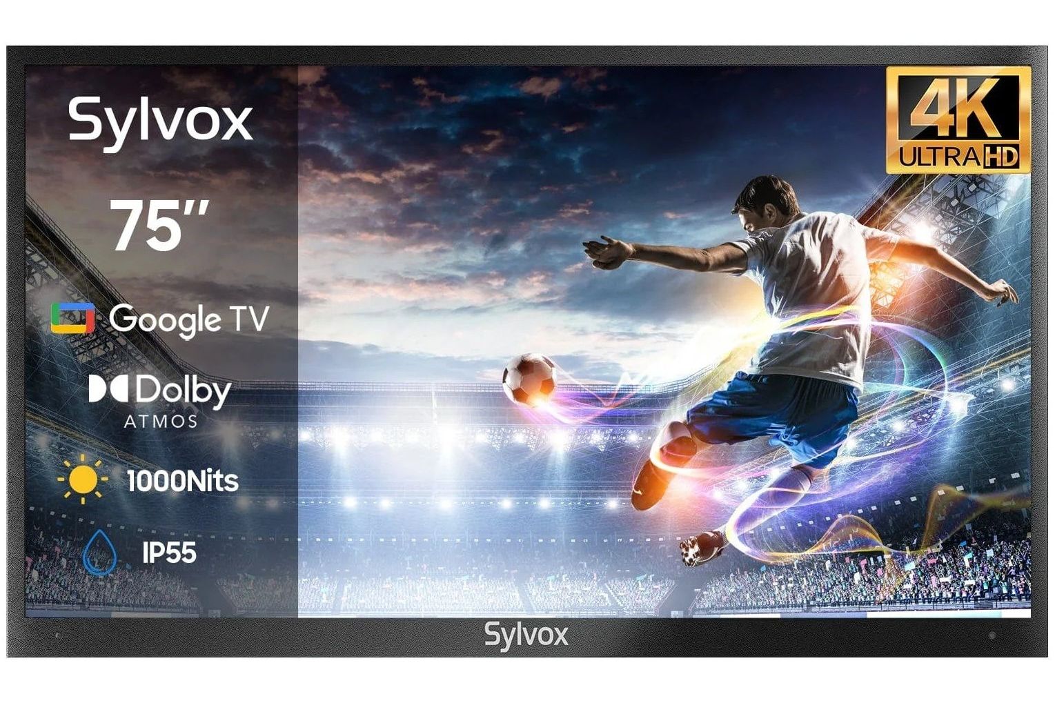 TV-apparater Sylvox Deck Pro 2.0 75-tum Google TV utomhus TV