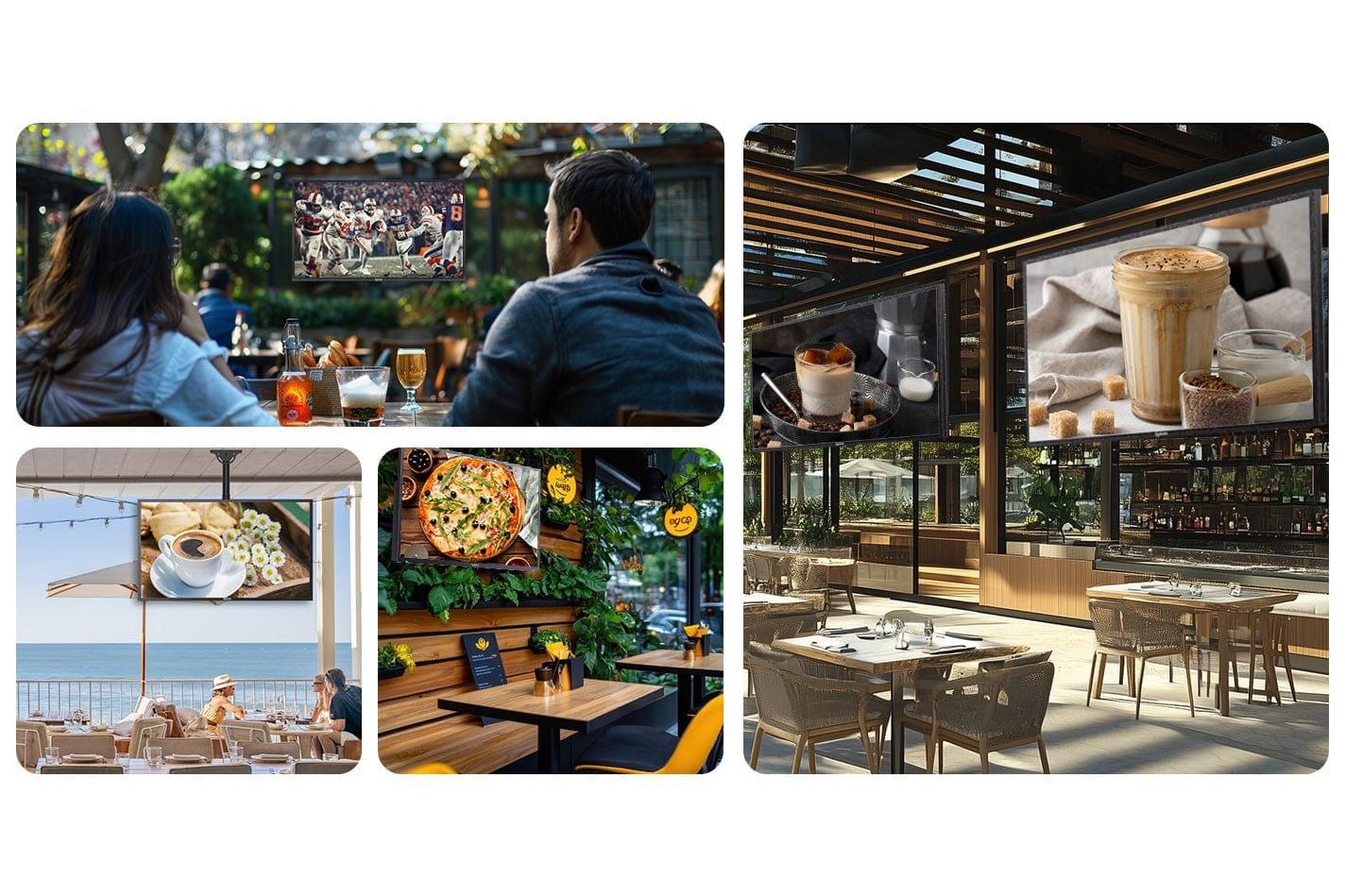 TV-apparater Sylvox Deck Pro 2.0 65-tum Google TV utomhus TV