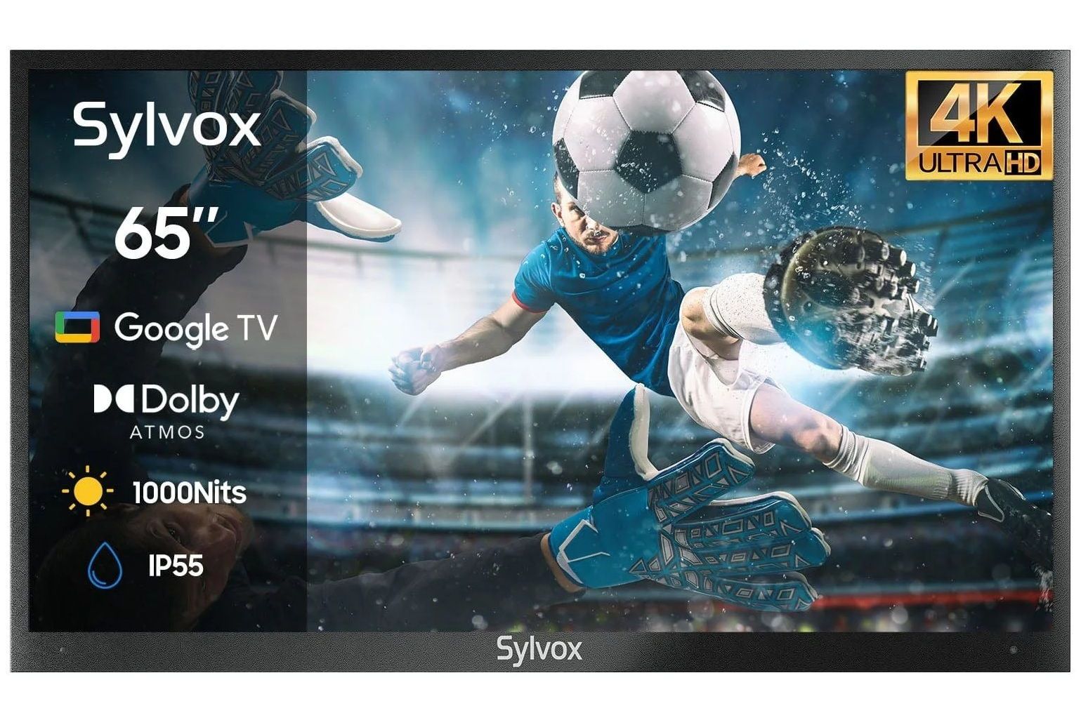 TV-apparater Sylvox Deck Pro 2.0 65-tum Google TV utomhus TV