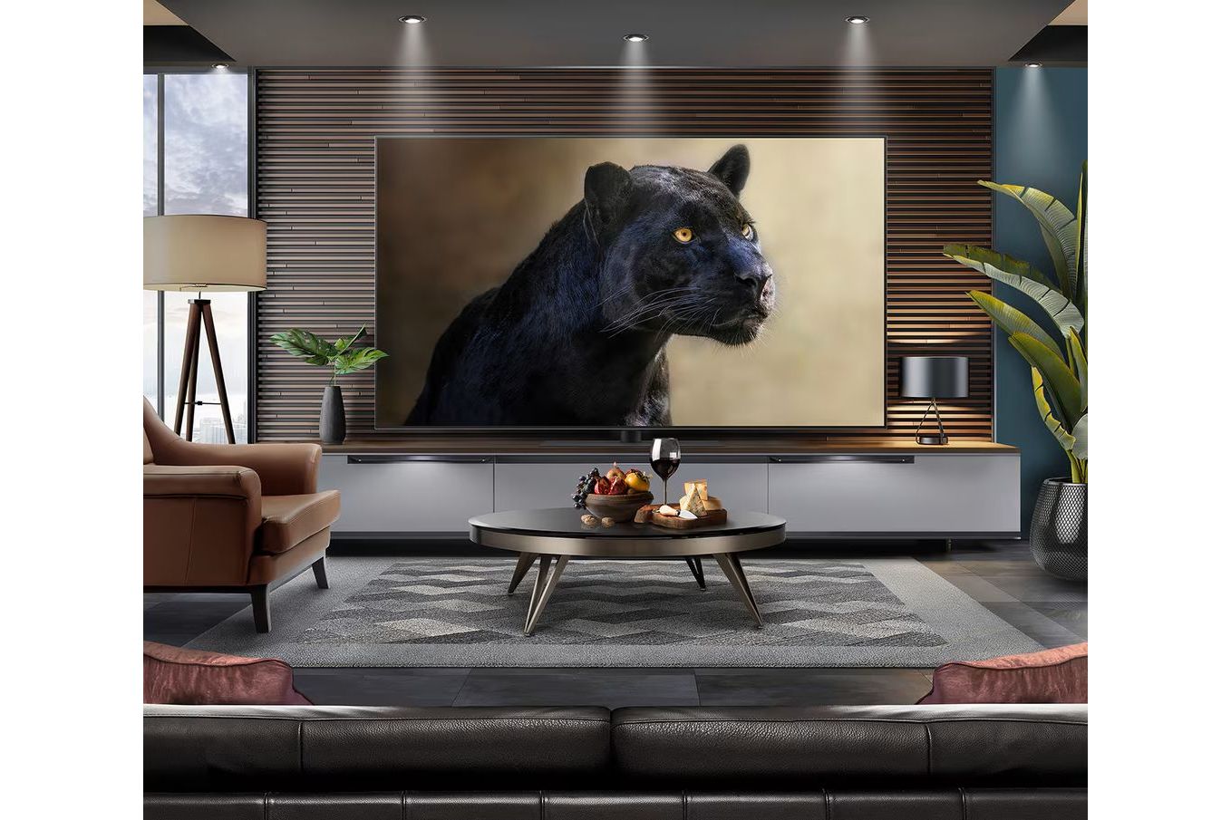 TV-apparater LG OLED65G66LS evo AI G6 med bordsstativ