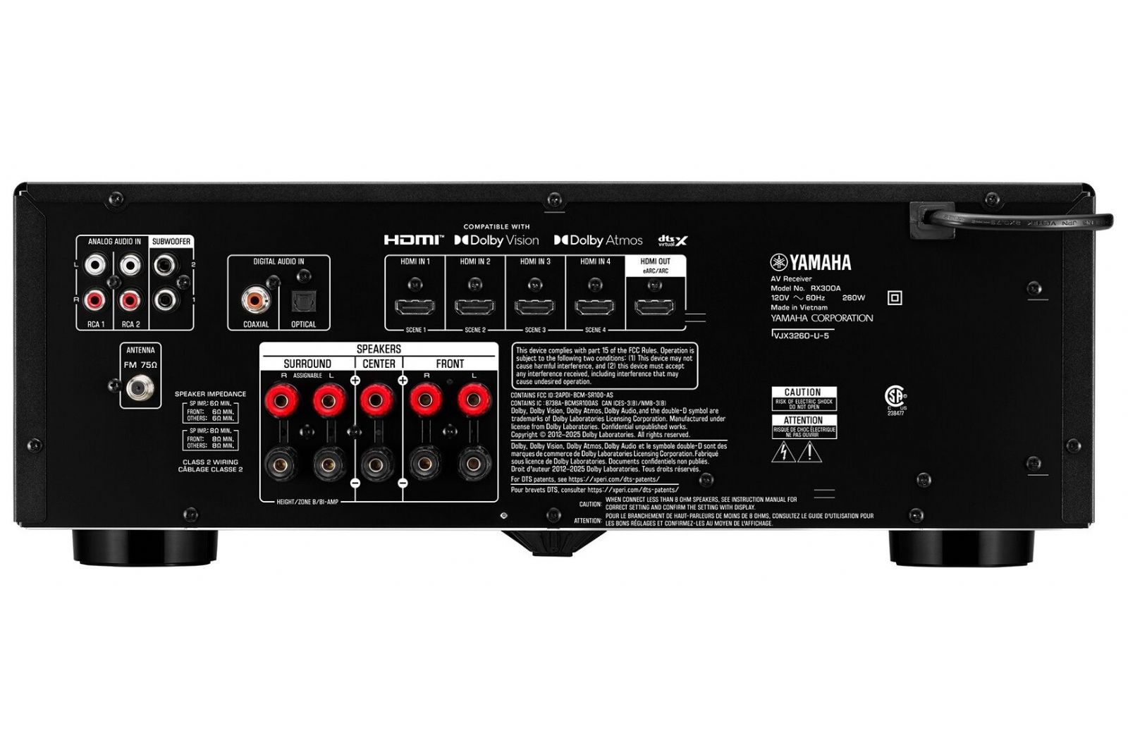 Förstärkare Yamaha RX-300A 5.2-kanals A/V-receiver