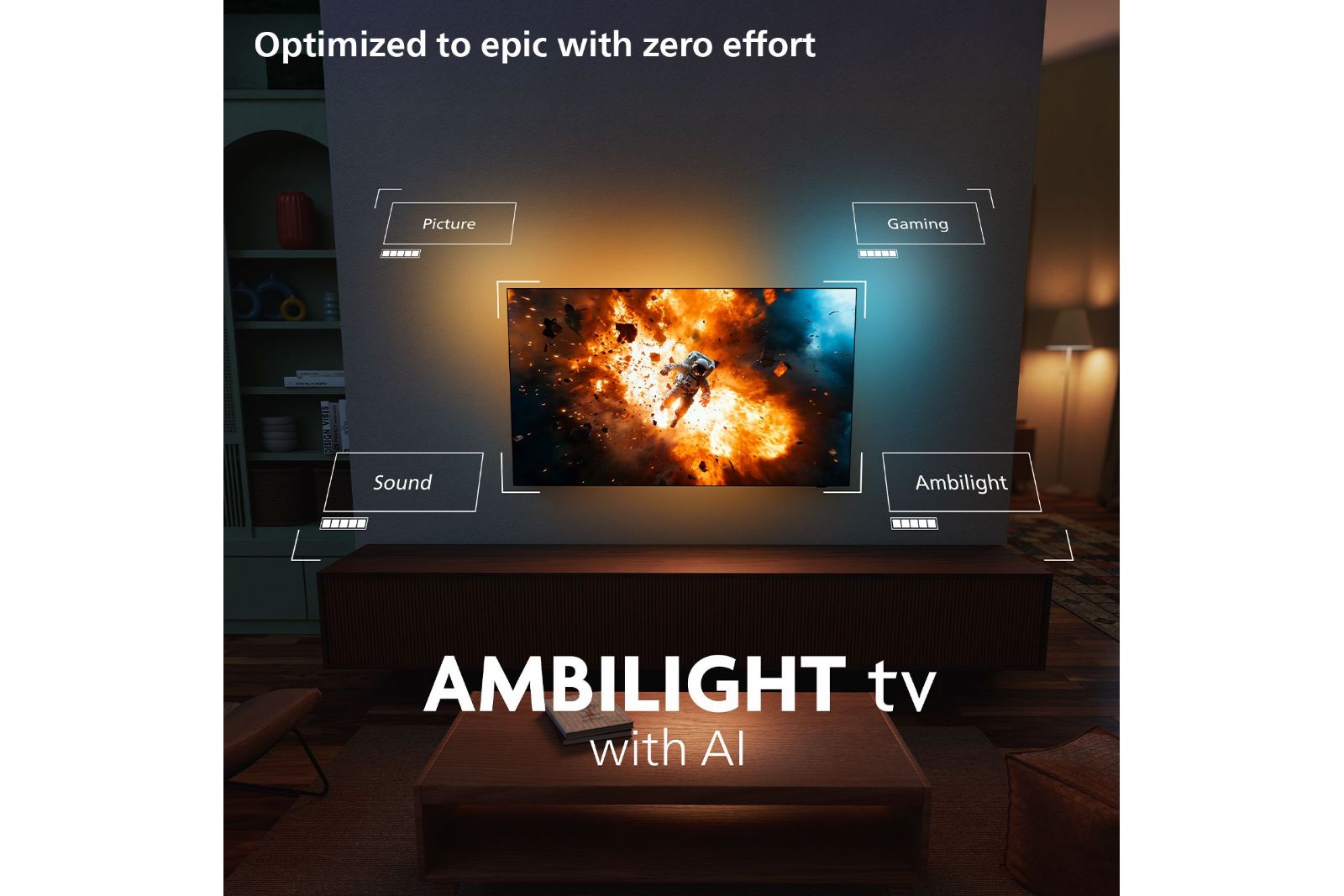 TV-apparater Philips 77OLED951 OLED+ Ambilight Smart TV